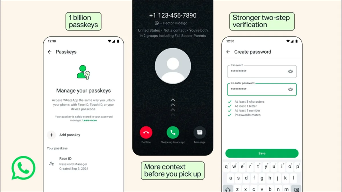 WhatsApp rolls out security updates with more info on unknown callers, stronger 2FA