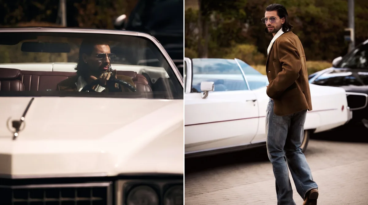 A bordo de un Cadillac de 1970 y con un llamativo look: así llegó una figura del Liverpool a su país para disputar las fechas FIFA