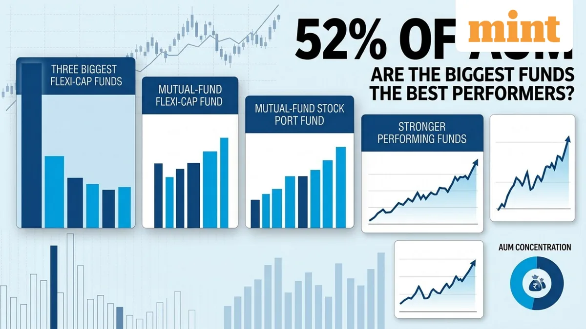 3 flexi-cap funds hold 52% of the category's AUM: Are the biggest schemes also leading in performance?
