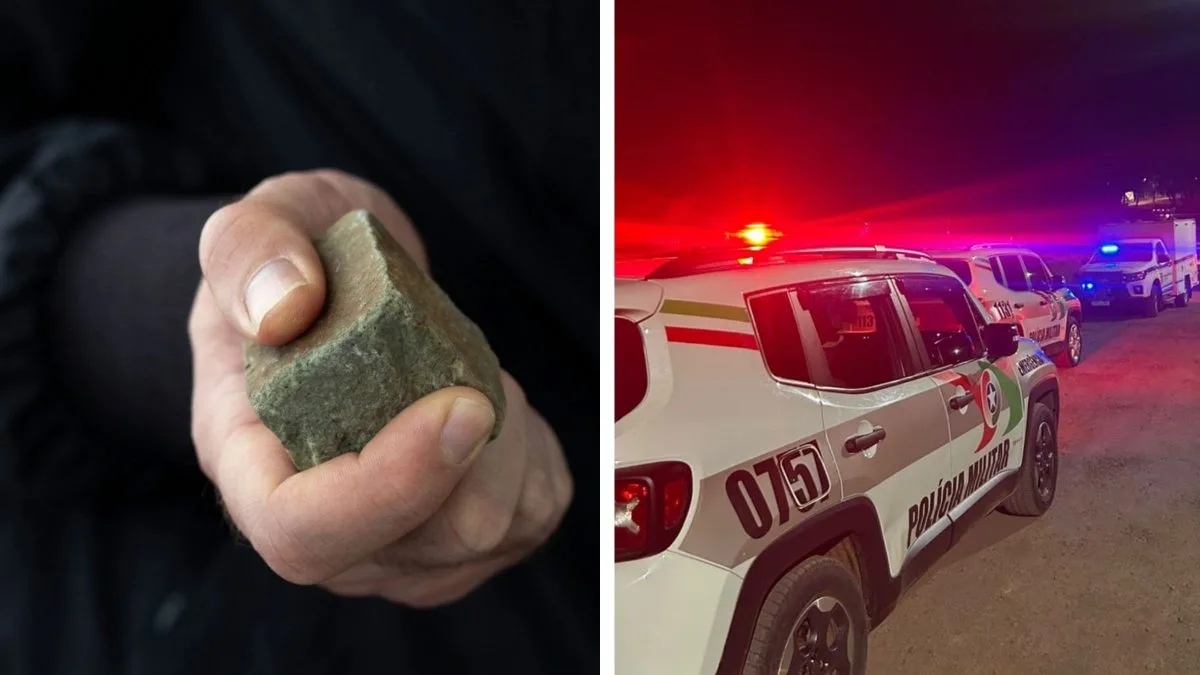 Mulher de 48 anos é morta a pedradas no rosto e companheiro é preso em SC