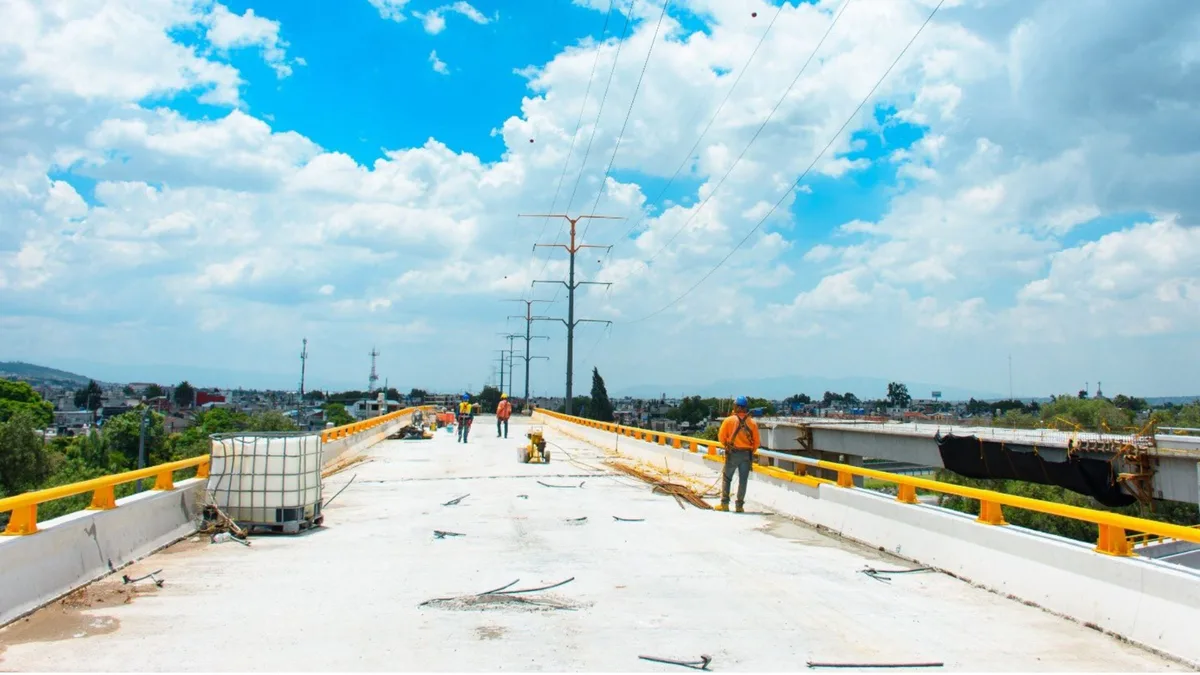 Puente Mexiquense, la ruta que acortará el camino al AIFA, está al 92% y llega a su recta final