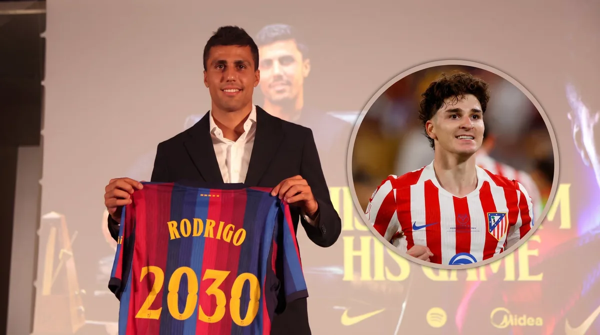 El particular elogio de Rodri a Julián Álvarez tras su llegada al Barcelona: el guiño del argentino en las redes sociales