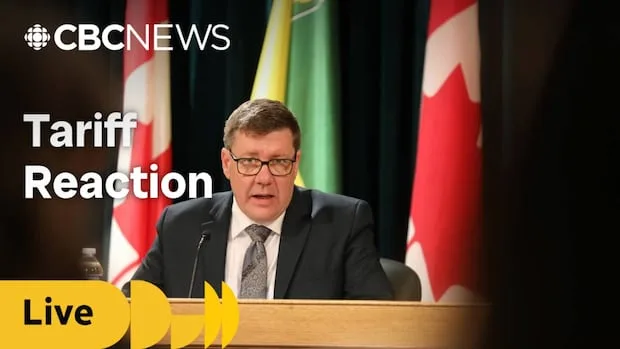 Premier Scott Moe answers questions amid trade war tensions