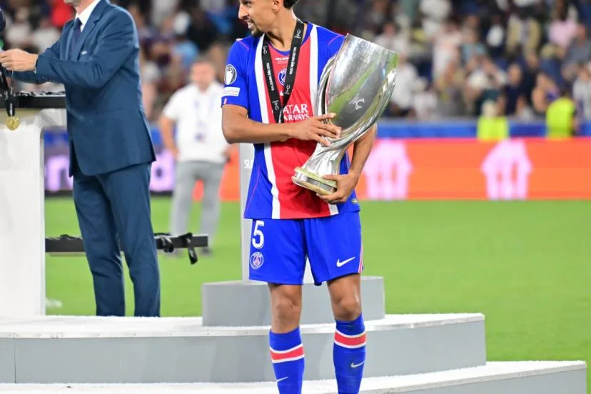 Marquinhos, le capitaine du PSG après la victoire face à Aston Villa en Supercoupe d'Europe : « On veut rester dans l'histoire du football »