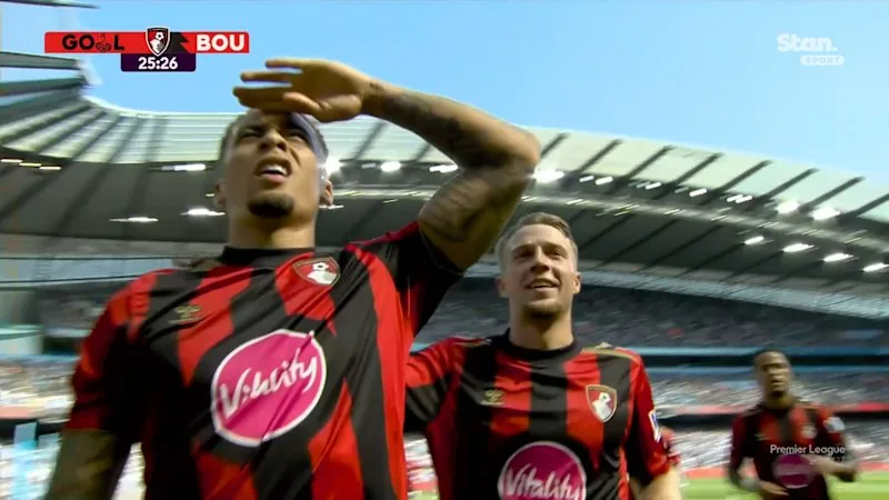 Perfect pass puts Bournemouth ahead