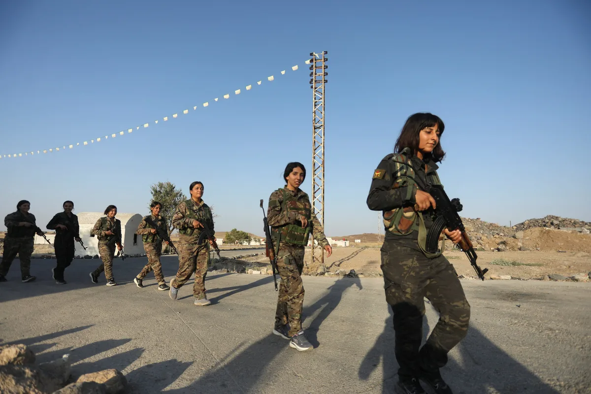 Kurdish women fighters seek role in postwar Syria