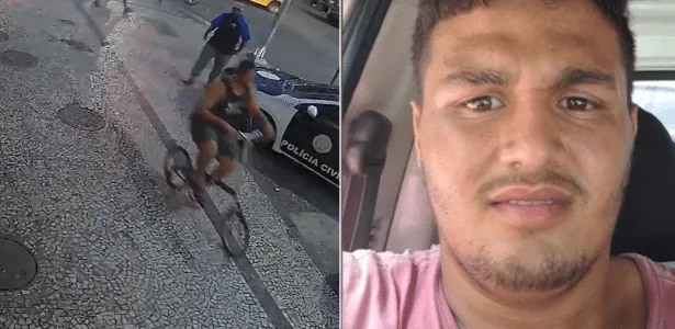 Segurança preso foi depor em delegacia pedalando bicicleta da vítima no Rio