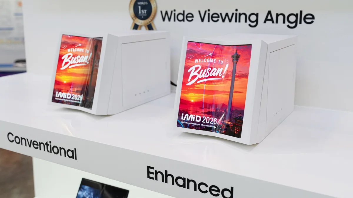 Samsung exibe nova tela dobrável e maior display elástico já feito