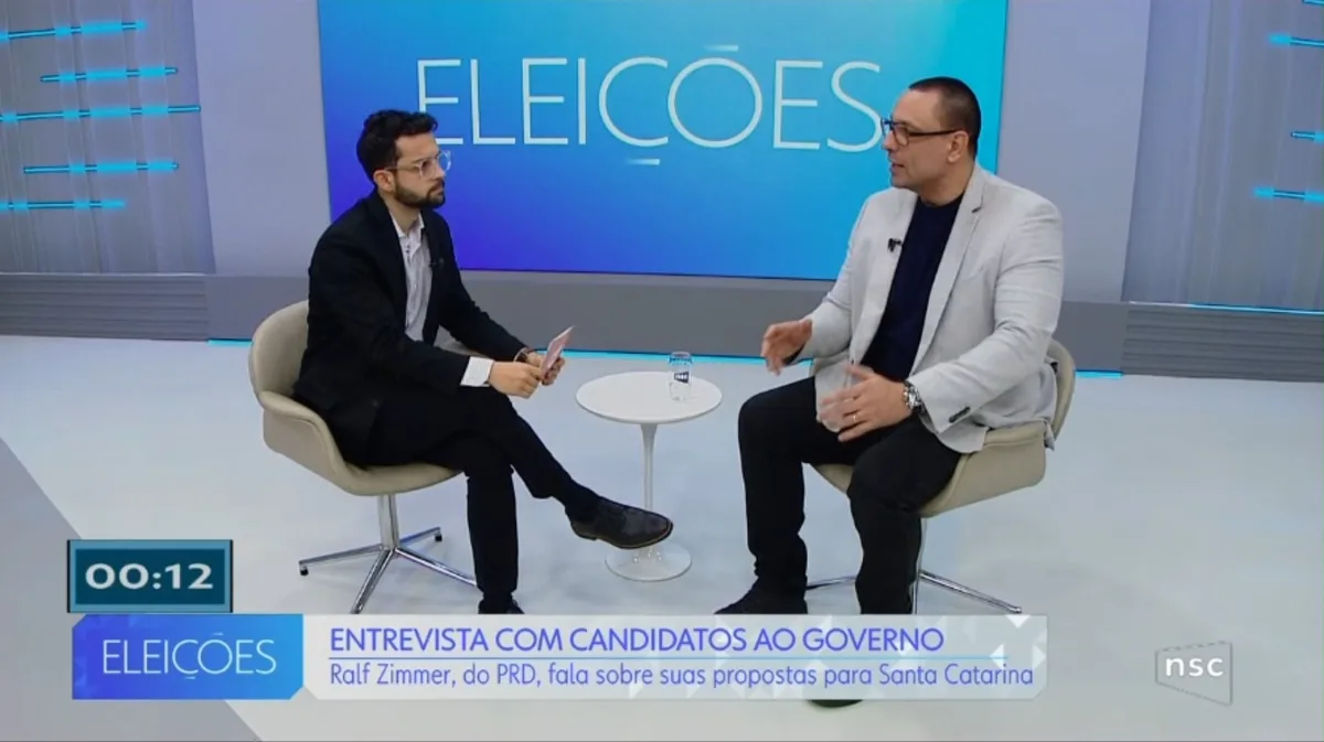 Entrevista na NSC: Ralf Zimmer promete não abrir novas vagas no Universidade Gratuita e prevê teletrabalho para reduzir custos do governo