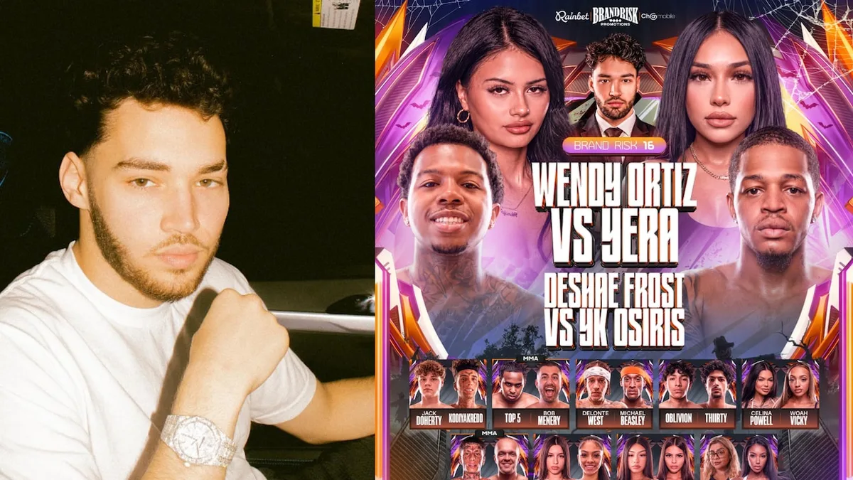 Adin Ross' Brand Risk 16: Date, Fight Card, Location And Streaming Details Revealed