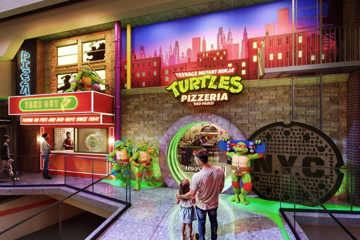 Pizzaria das Tartarugas Ninja é inaugurada na avenida Paulista