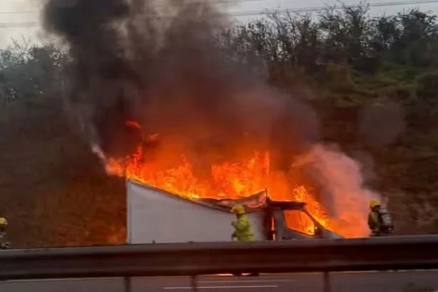 M5 traffic - live: Huge lorry fire on southbound motorway with 45 minute delays