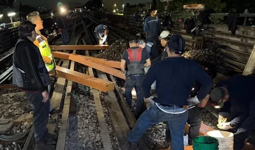Metro sustituye 197 durmientes en la Línea 4; trabajos se realizan en la madrugada, detalla STC