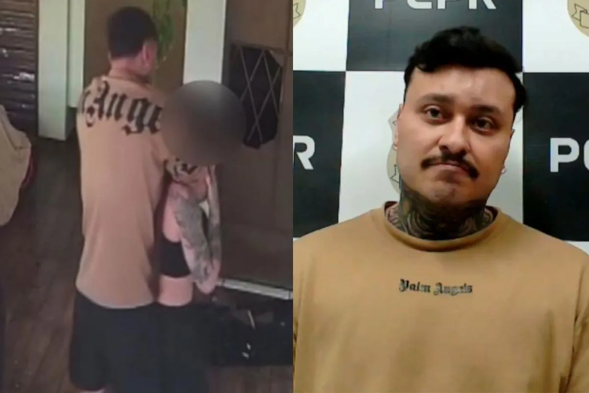 Vizinhos ouvem gritos de socorro e chamam a polícia após homem invadir casa de ex e agredi-la com ‘mata-leão’ no Paraná; câmeras flagraram ataque