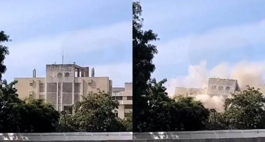 EN VIDEO: Así fue la demolición de otro de los edificios afectados por los terremotos en Tanaguarena