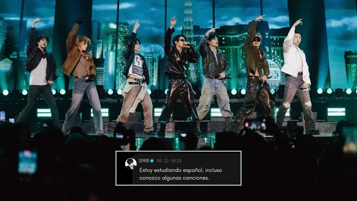 Taehyung de BTS sorprende a una fan peruana al revelar que estudia español antes de llegar a Lima
