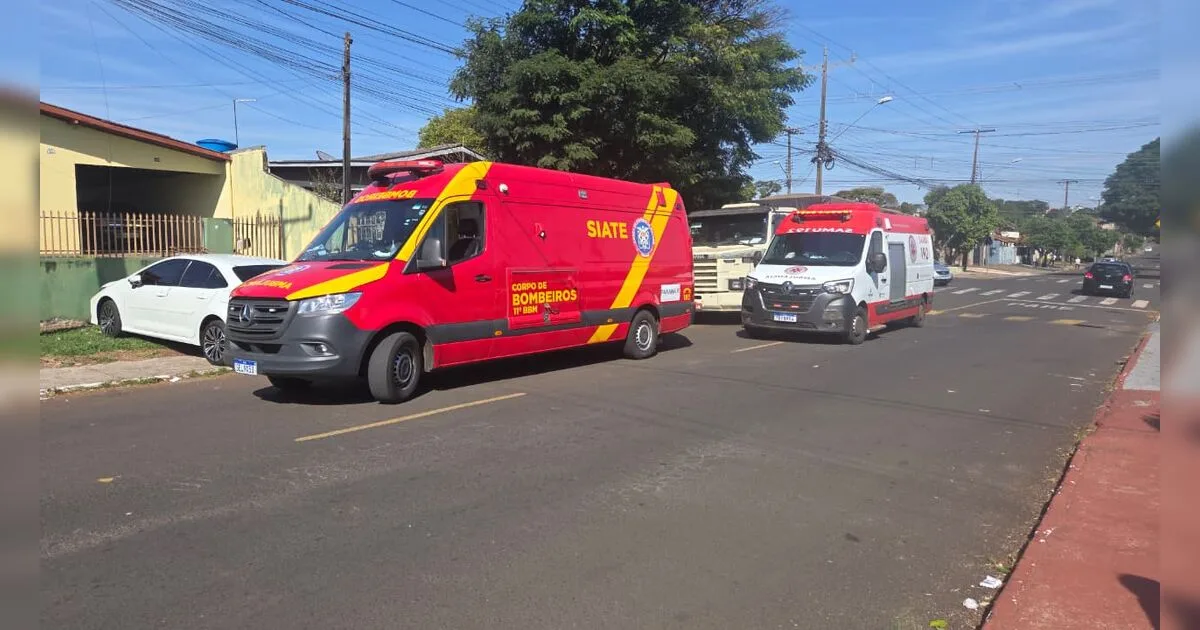 Homem é socorrido após ser atropelado pelo próprio carro em Apucarana