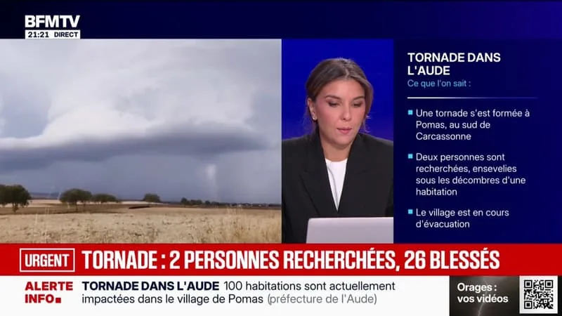Tornade dans le village de Pomas dans l'Aude: le dernier point des autorités