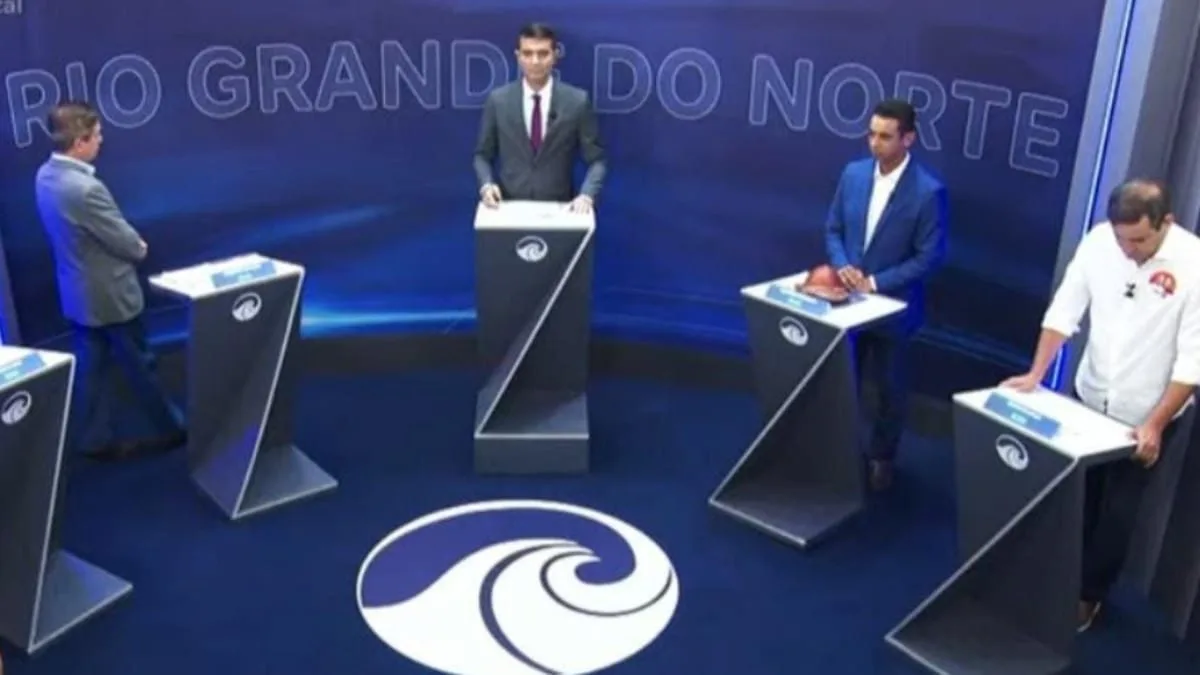 Debate no Rio Grande do Norte tem troca de críticas entre Allyson, Cadu e Robério; Álvaro não participa
