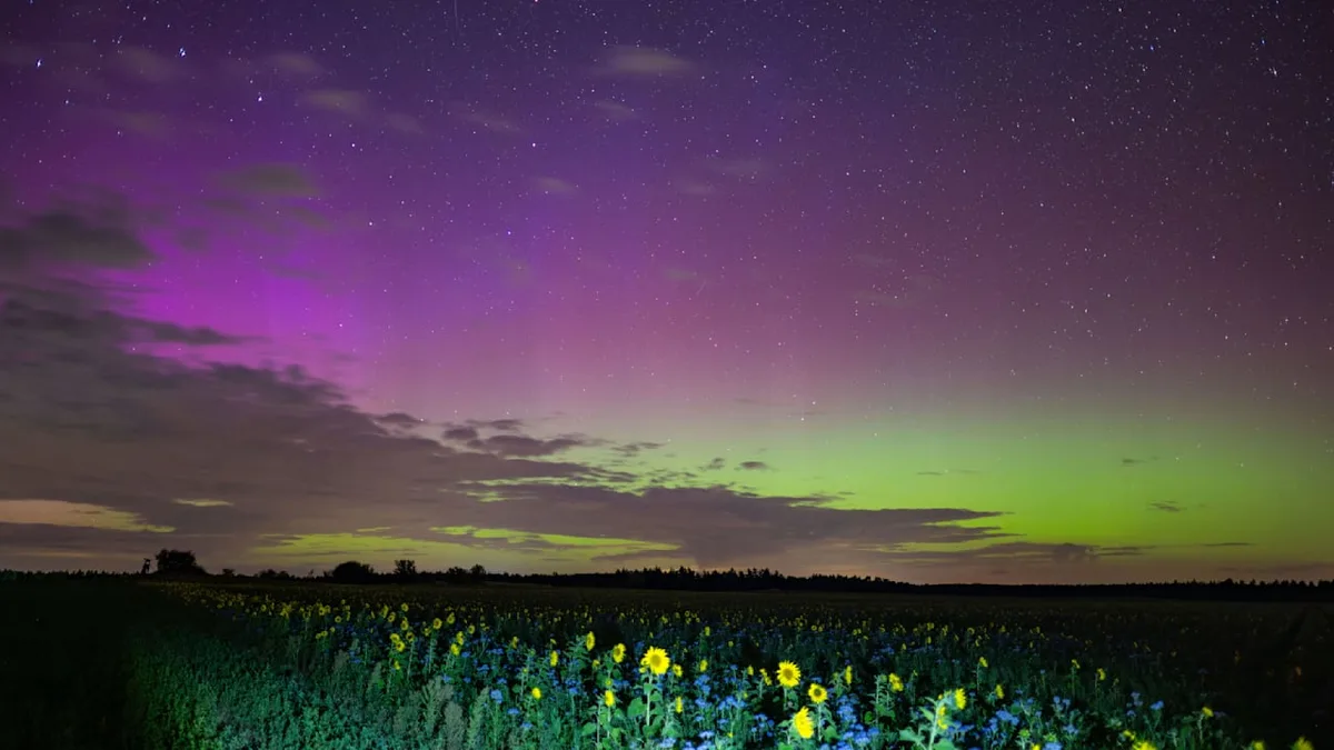 Polarlichter bis zur Landesmitte - So magisch war die Nacht über Deutschland