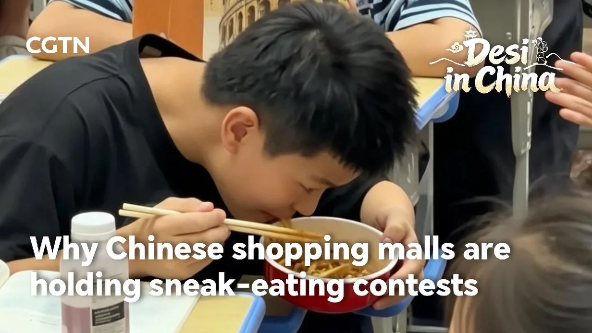 Why Chinese shopping malls are holding sneak-eating contests