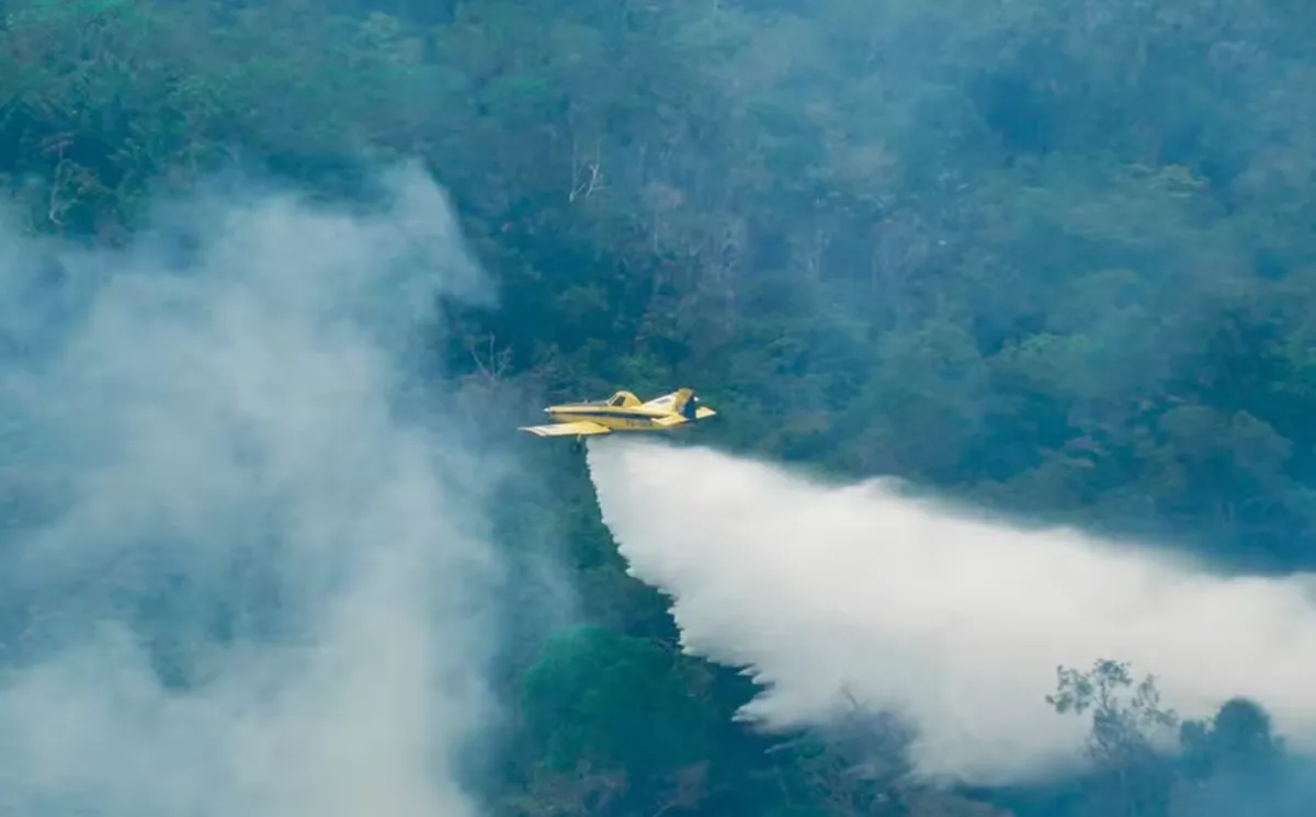 Fumaça de queimadas impede voos de combate a incêndios no Amazonas