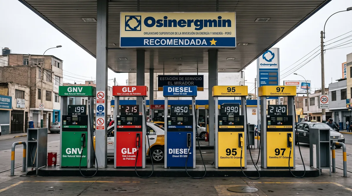 Precio del GNV, GLP, diésel y gasolina en Perú para hoy, jueves 15 de octubre de 2026