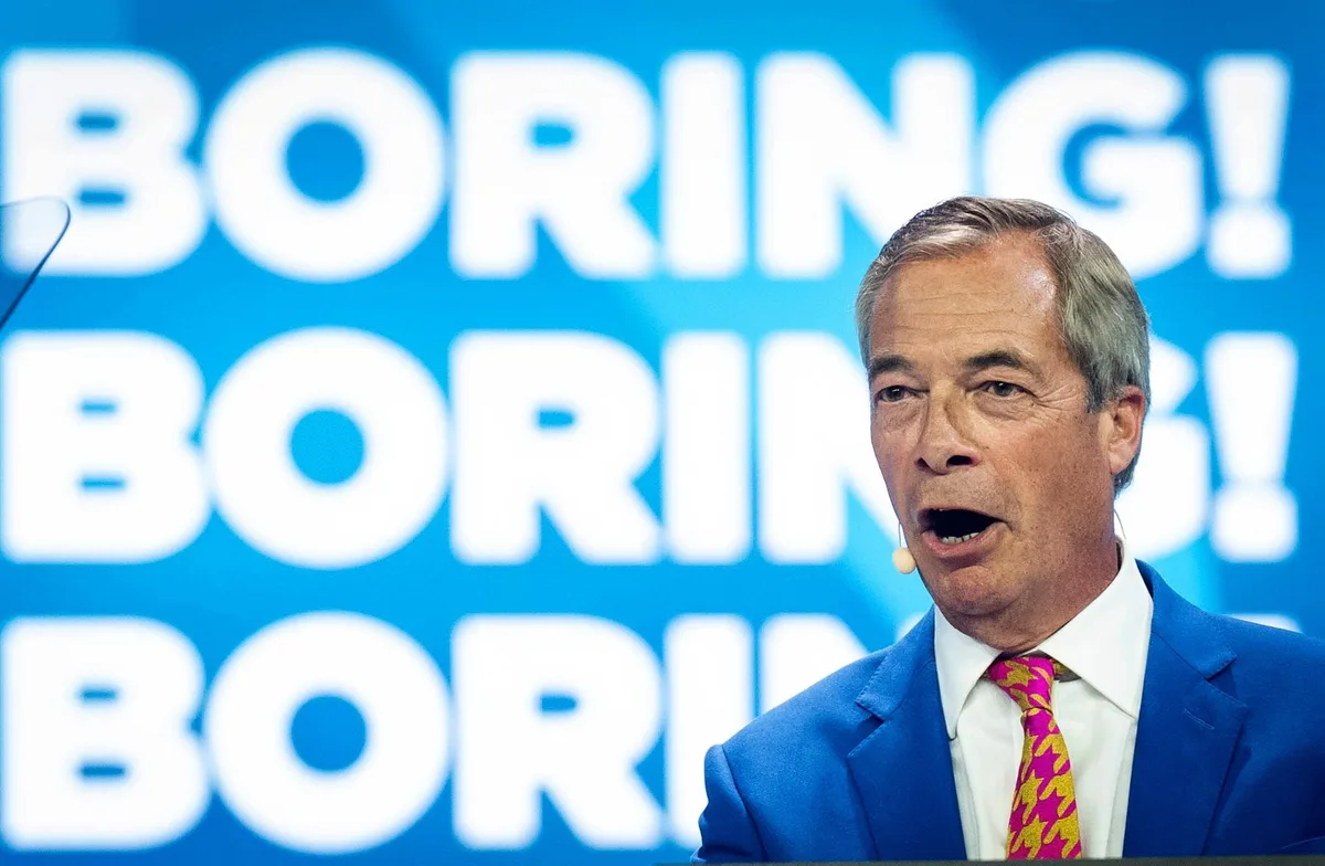 El partido de Nigel Farage recibe otra donación de casi 42 millones de otro magnate de las criptomonedas