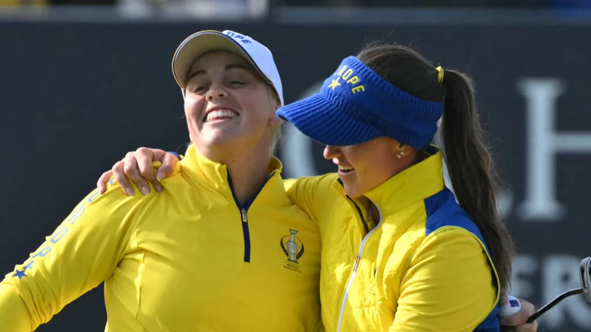 Europe move into Solheim Cup lead but Hull, Woad thrashed in foursomes