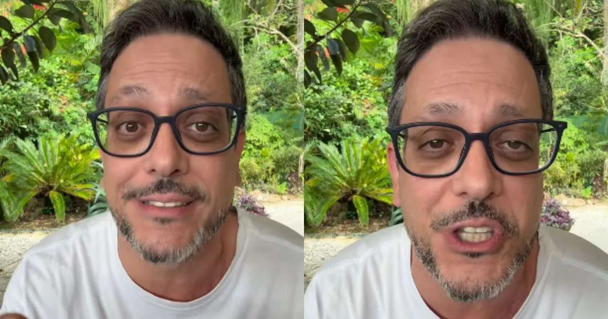 Lúcio Mauro Filho revela diagnóstico de câncer no intestino: 'Não contei para ninguém'
