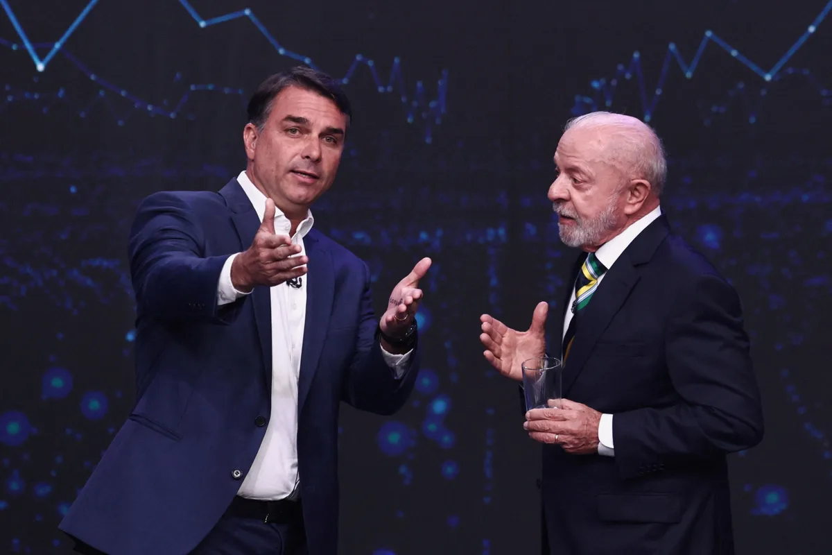 Las acusaciones de corrupción y la inseguridad marcaron el primer debate entre Lula y Flávio Bolsonaro antes del balotaje en Brasil