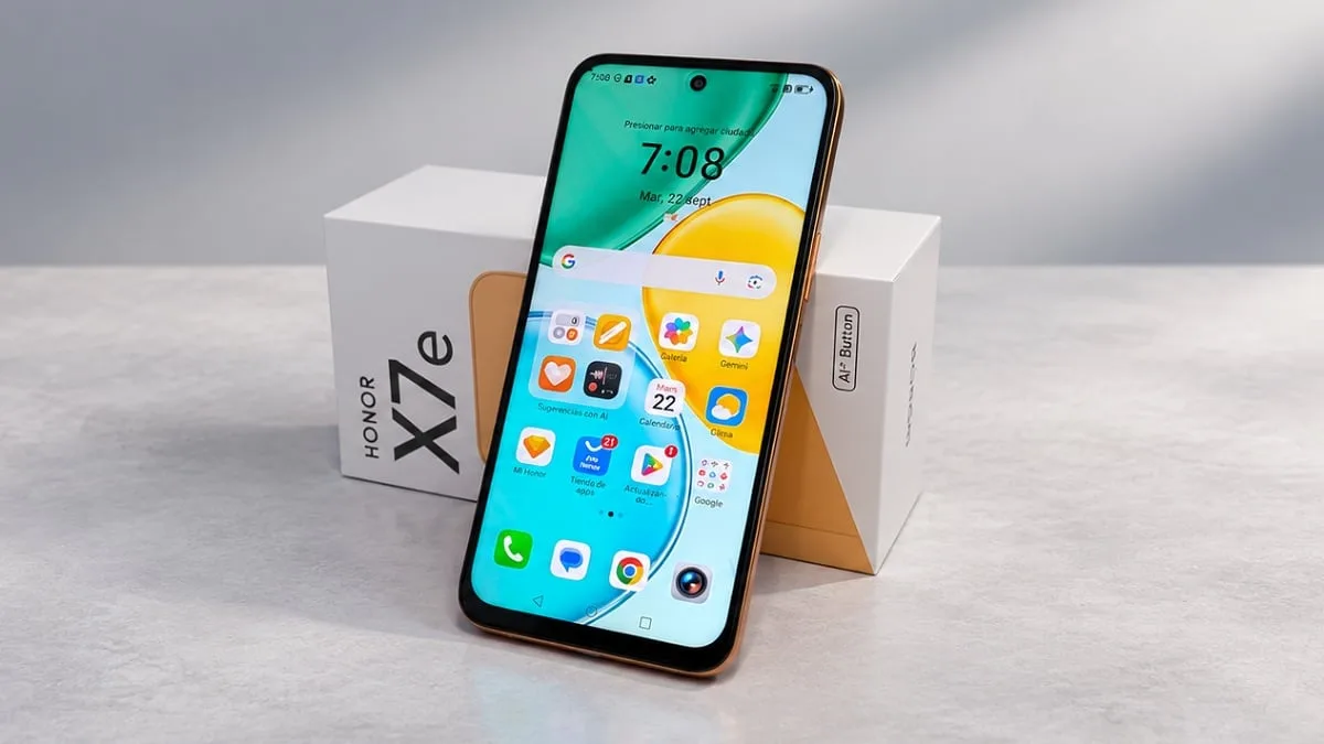 HONOR X7e: batería gigante y diseño llamativo en un celular hecho para durar