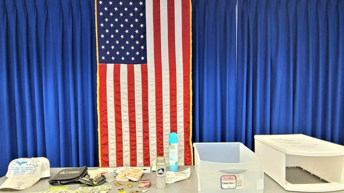 US soldiers hid a time capsule inside a barracks wall before deploying to Iraq