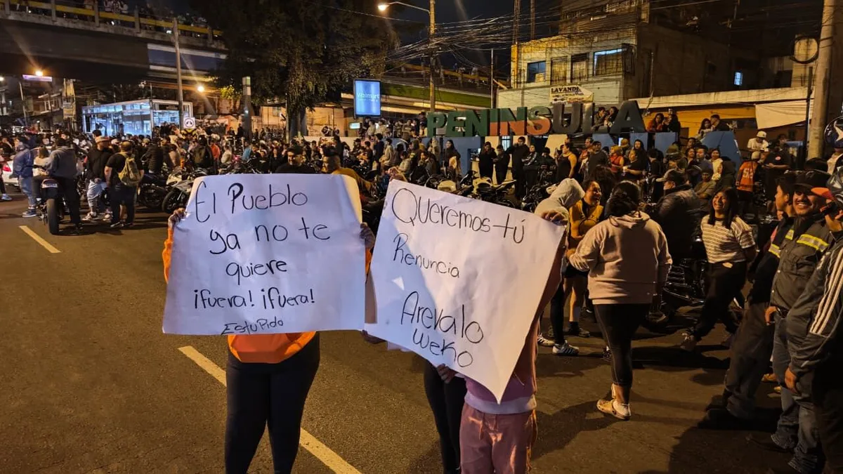 Firmas y datos personales para pasar, reclamos por combustible y un supuesto líder señalado: el laberinto detrás de la protesta en La Bethania en la Ciudad de Guatemala