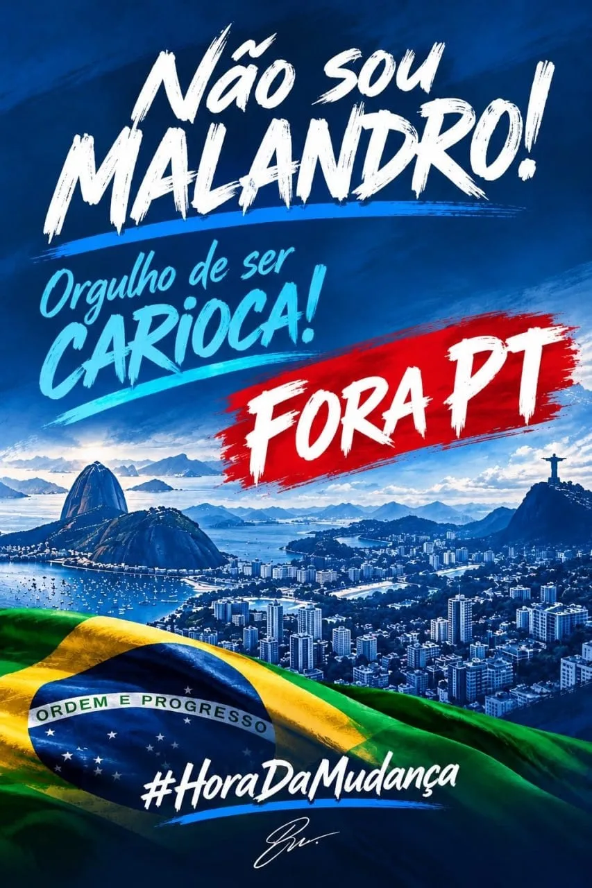 Apoiadores de Flávio fazem campanha “carioca não é malandro”