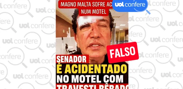 Vídeo de acidente de Magno Malta em hotel em 2022 circula com desinformação