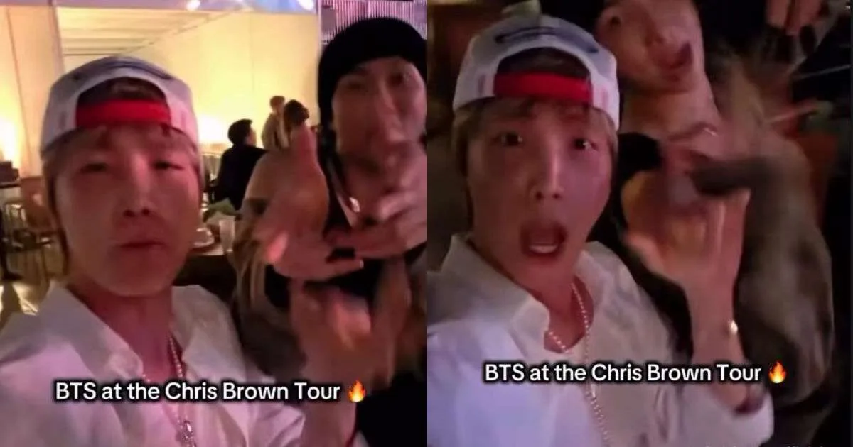 J-Hope e RM, do BTS, são criticados por irem a show de Chris Brown
