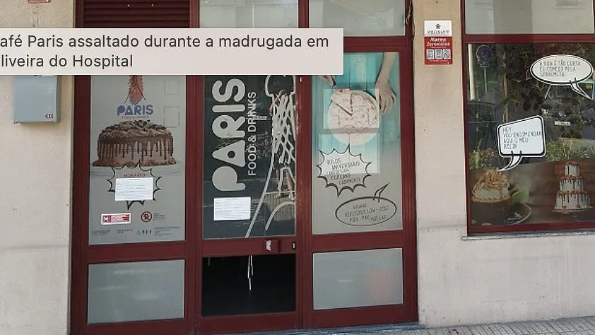 Café assaltado durante a madrugada no centro de Oliveira do Hospital