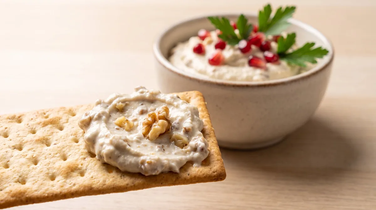 Cómo hacer un dip de nogada con queso de cabra para celebrar el 15 de septiembre