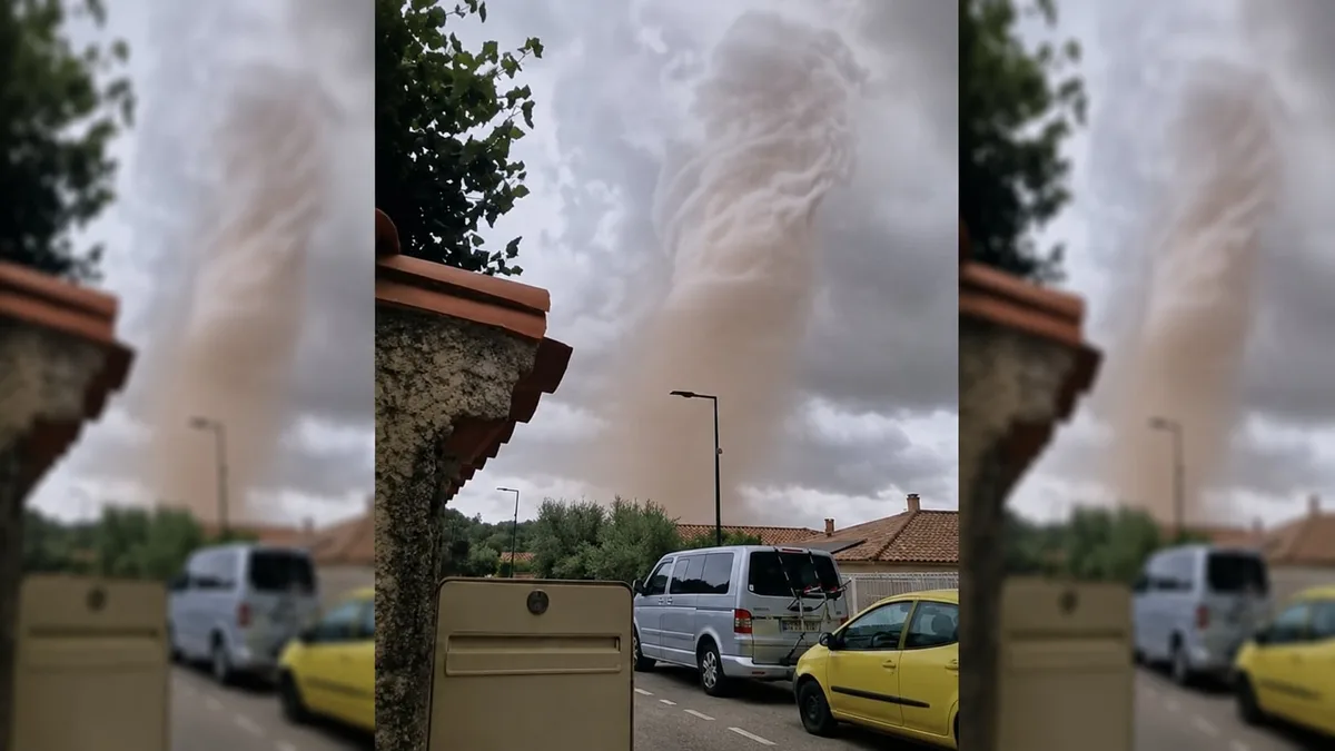 Un tornado con vientos de más de 100 km/h arranca tejados de varias viviendas en Carcassonne, sur de Francia, y deja al menos 41 heridos