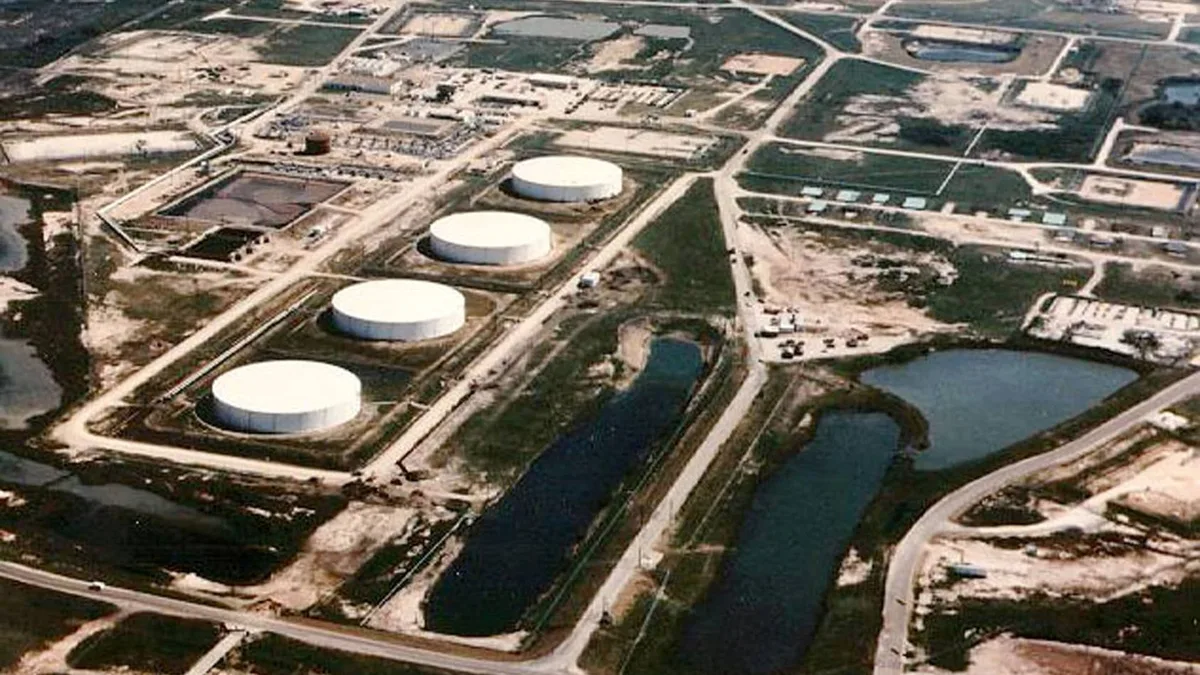 Depleted strategic oil reserve nears level that raises concerns about damage to caverns, operations
