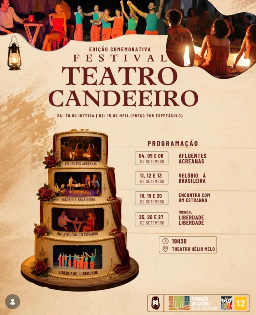 Teatro Candeeiro comemora uma década de história com programação especial