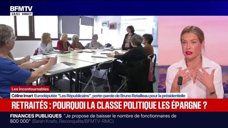 Dette: "C'est l'État qui doit se serrer la ceinture", assure Céline Imart, eurodéputée LR et porte-parole de Bruno Retailleau pour la présidentielle