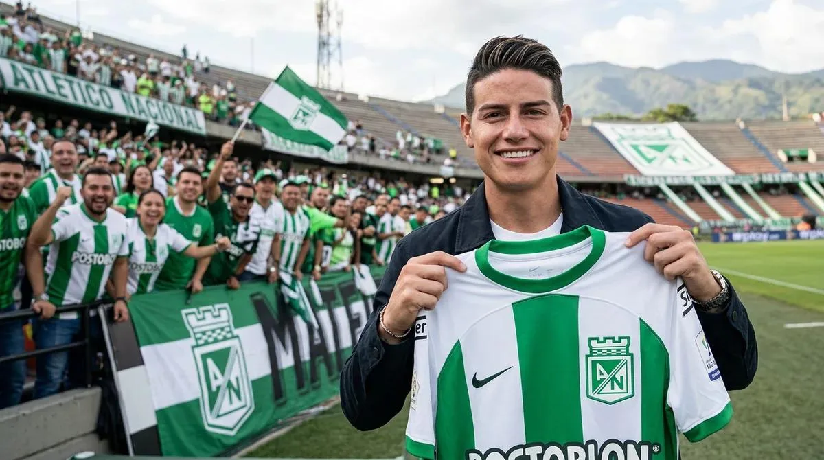 James Rodríguez está de nuevo en casa: Atlético Nacional sueña alto con el ‘10’ como figura