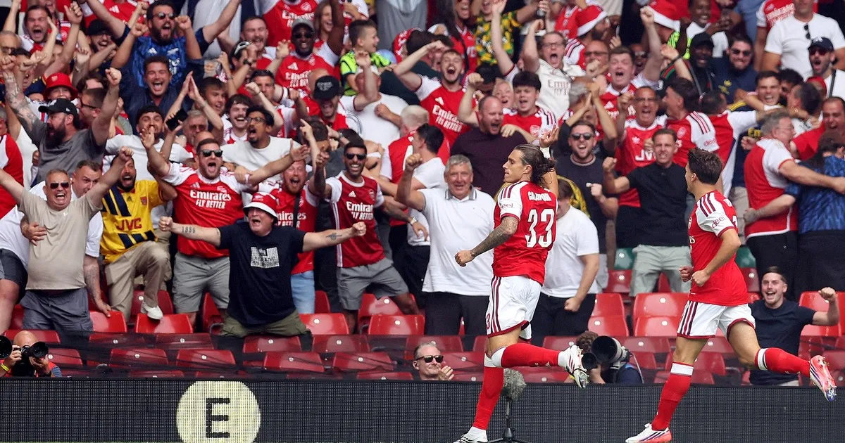 Con un gol antes del minuto, Arsenal le gana al City en la Community Shield