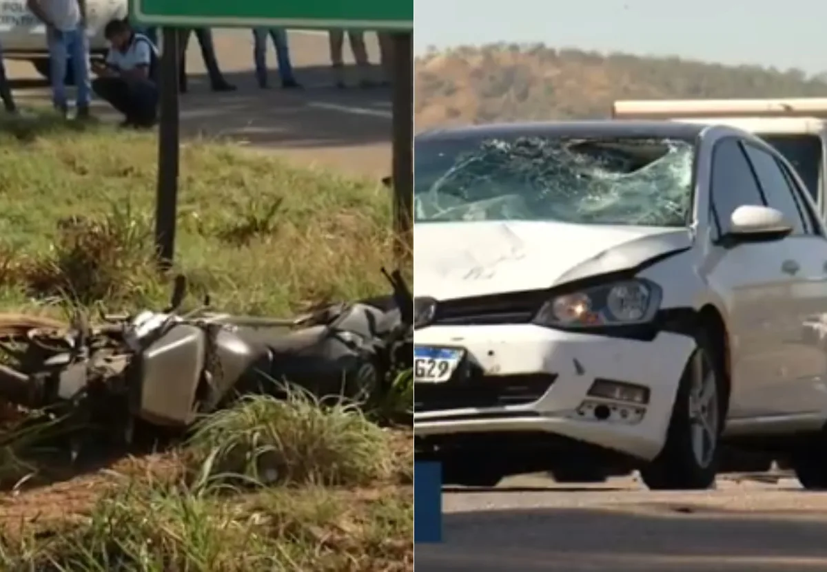 Motociclista morre em acidente entre moto e carro na BR-010, em Palmas