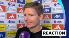 'Proud' but 'disappointed' - Glasner's mixed emotions after Liverpool draw