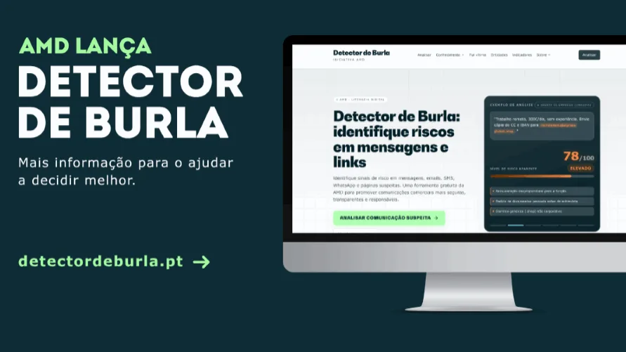 AMD lança “Detector de Burla” para combater fraude digital
