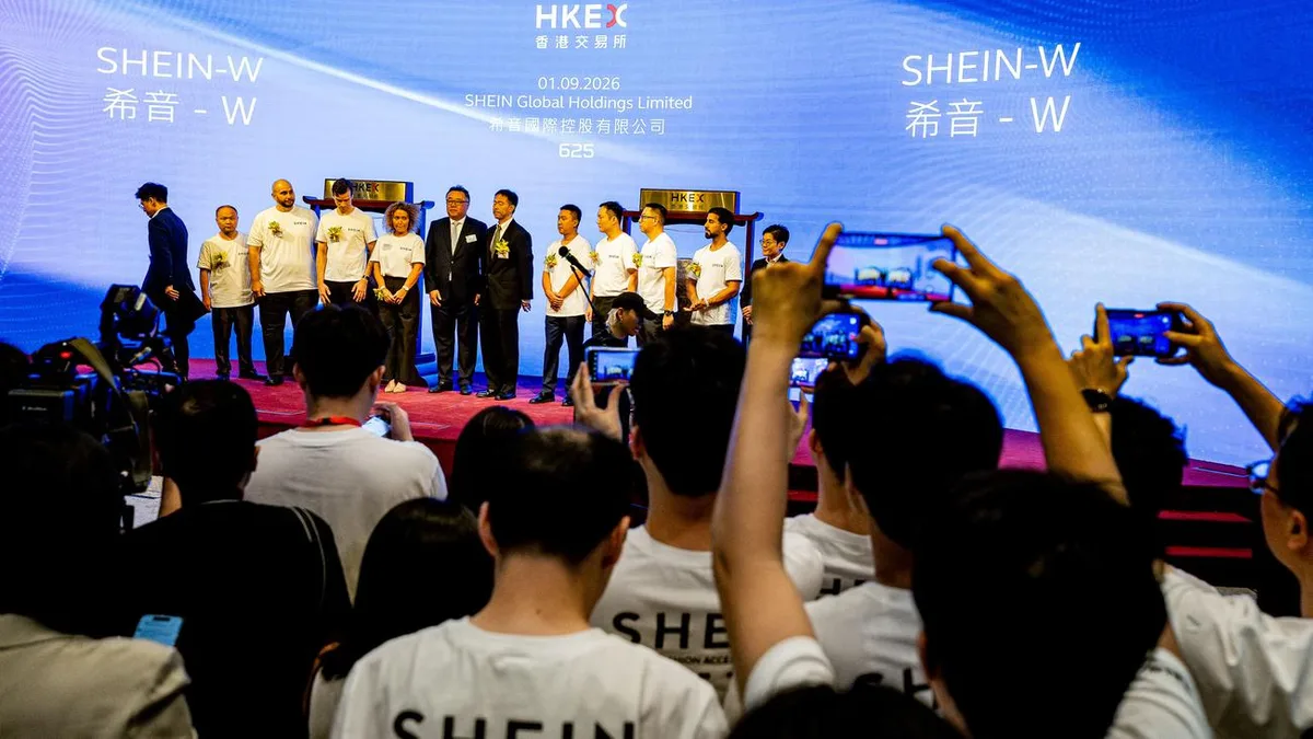 Börsengang von Shein: Shein startet mit deutlichem Minus an Hongkonger Börse