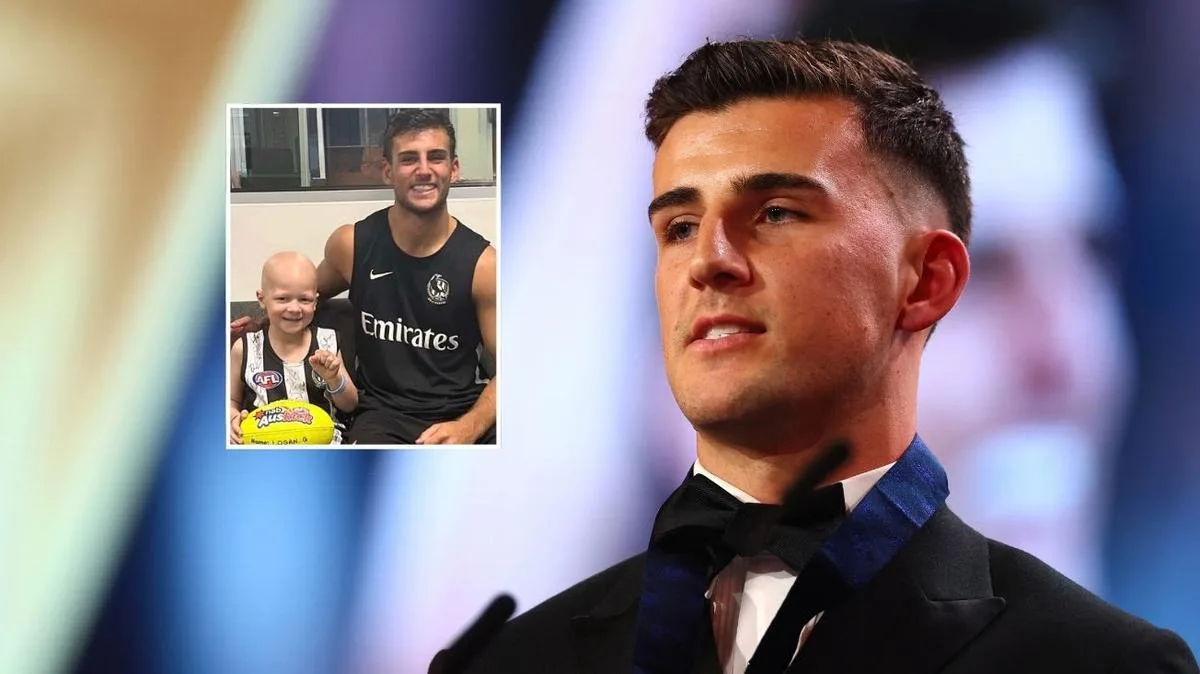 Nick Daicos’ amazing gesture to young fan Logan after record-breaking Brownlow Medal win